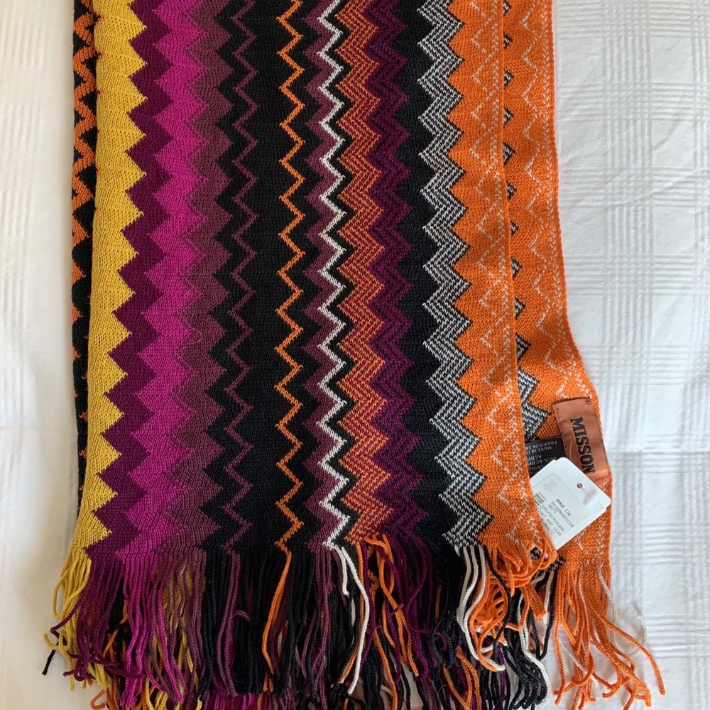 Missoni Zig Zag Fringe Scarf